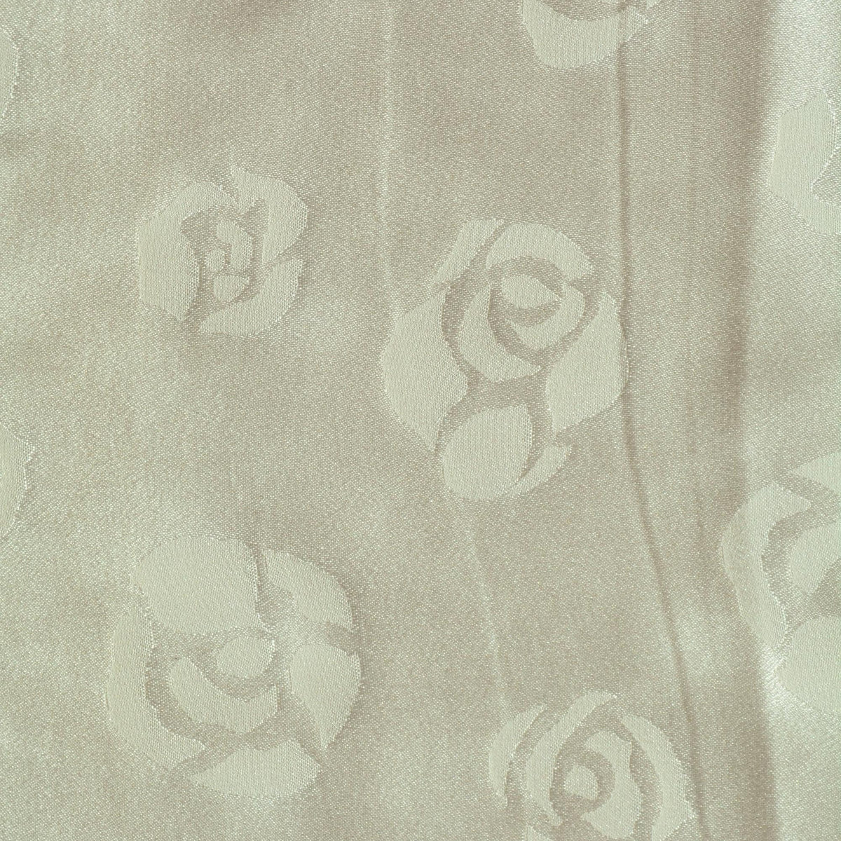 European 100% Silk Jacquard Fabric | Silk Floral Brocade White Roses Fabric | Luxury Bridal & Dressmaking Fabric | By th