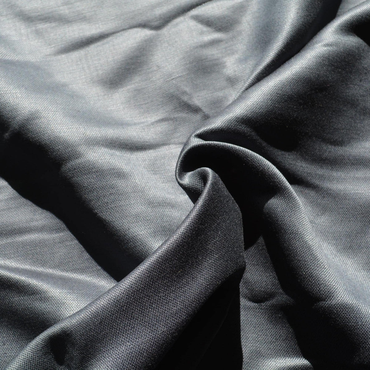 Navy | wool silk blend | Wool Blend | Designer Deadstock | By the Yard