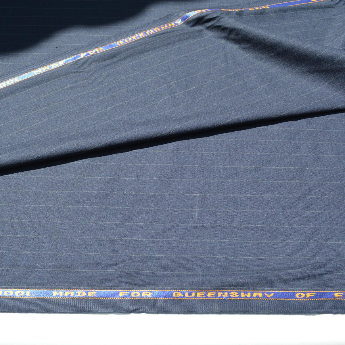 British Tasmanian Super 100s Wool Suiting Fabric | Made for Queensway England | Designer Deadstock | By the Yard