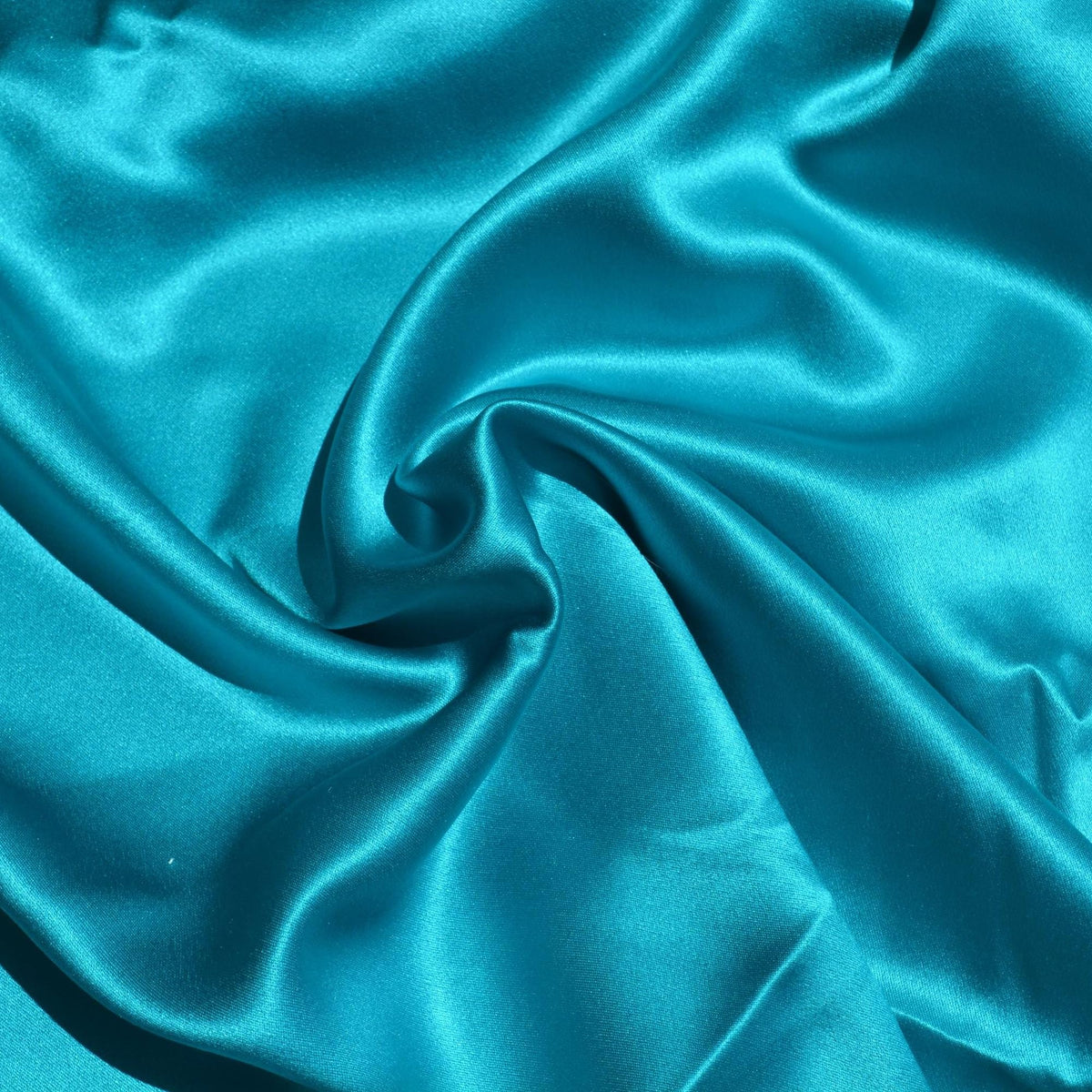 Pure Silk Crepe Back Satin Fabric | Blue Heavyweight Designer Deadstock | Dresses, Blouses, Special Occasion | By the Ya