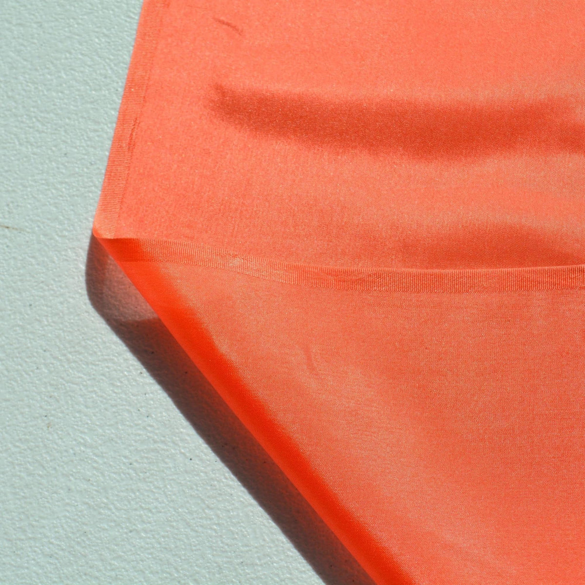 Silk Habotai China Silk Fabric Bright Coral Lightweight 43.5 Inch Wide | By the Yard
