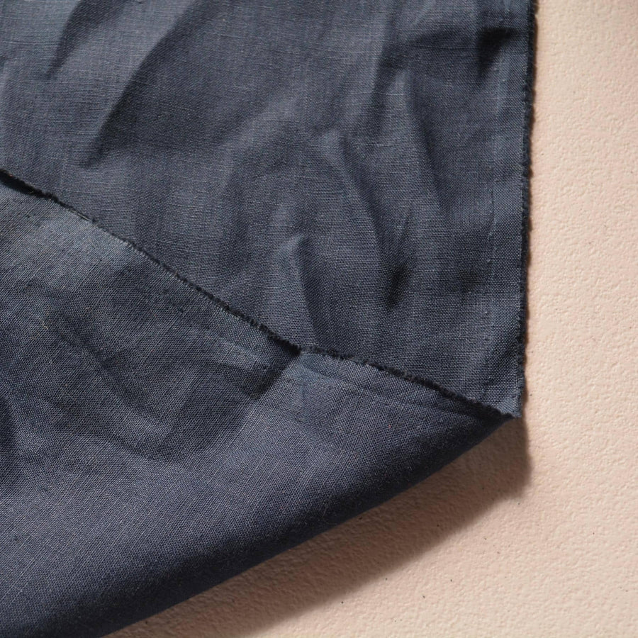100% Linen Fabric Navy 62" Wide Dressmaking Tailoring | By the Yard