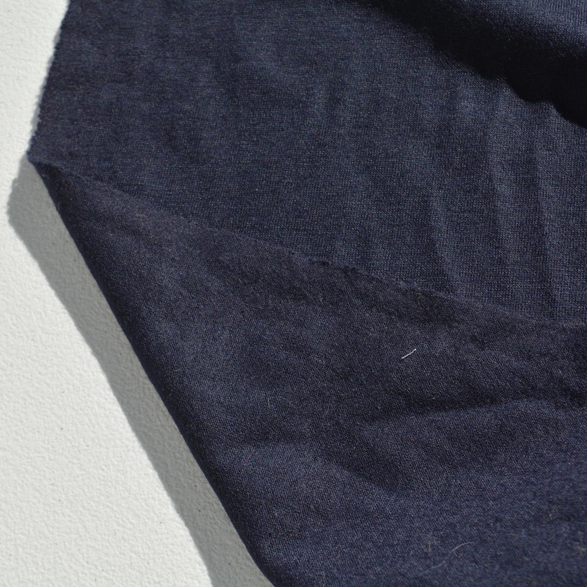 Ponte Stretch Wool Blend Knit Fabric | Navy | Luxury Designer Textile |By the Yard