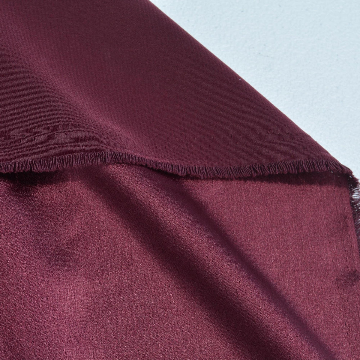Pure Silk Crepe Back Satin Fabric | Purple Heavyweight Designer Deadstock | Dresses, Blouses, Special Occasion | By the 