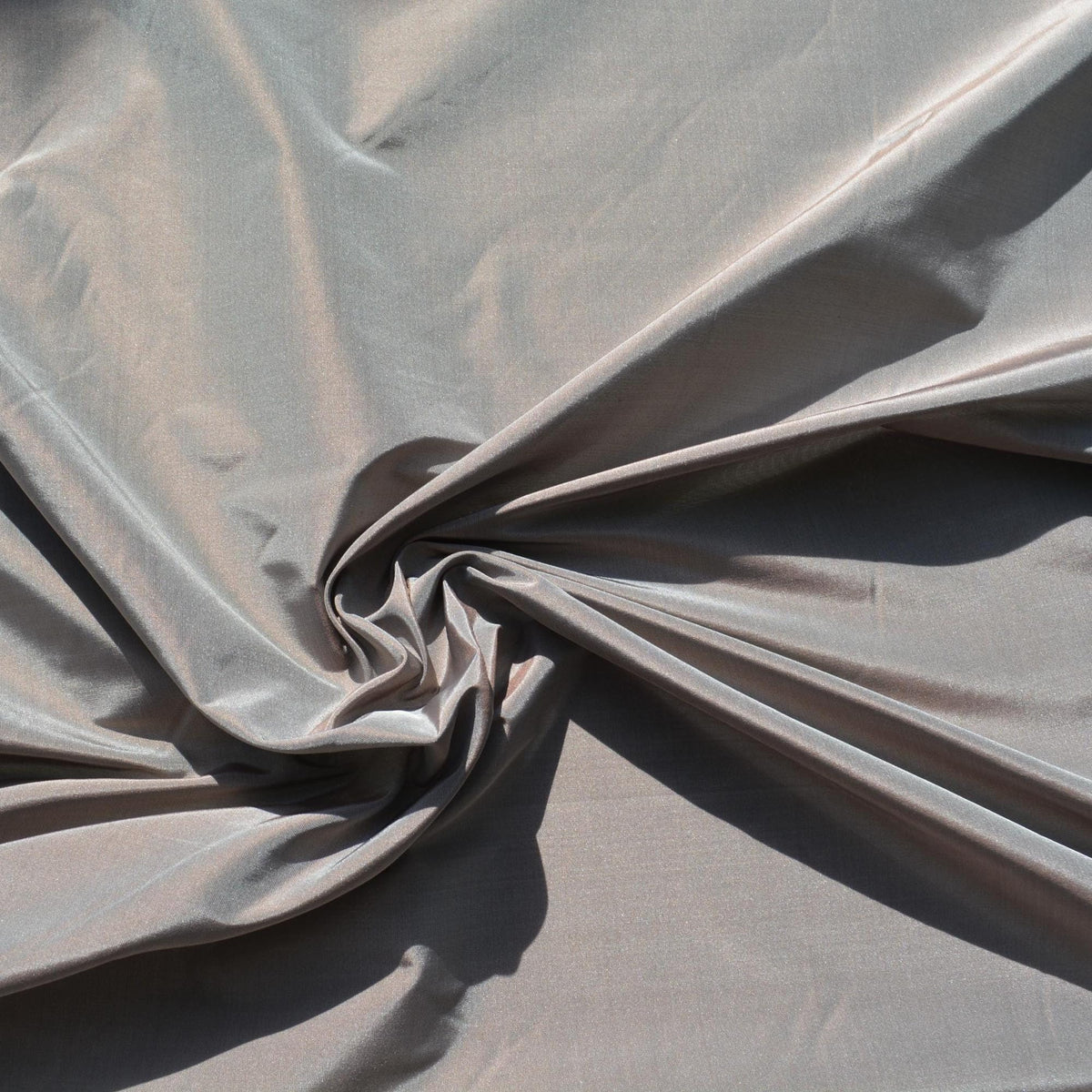 European Silk Two-Tone Taffeta Fabric | 100% Silk, 35" Wide | Iridescent Dupioni-Style for Dresses, Gowns & Décor | By t
