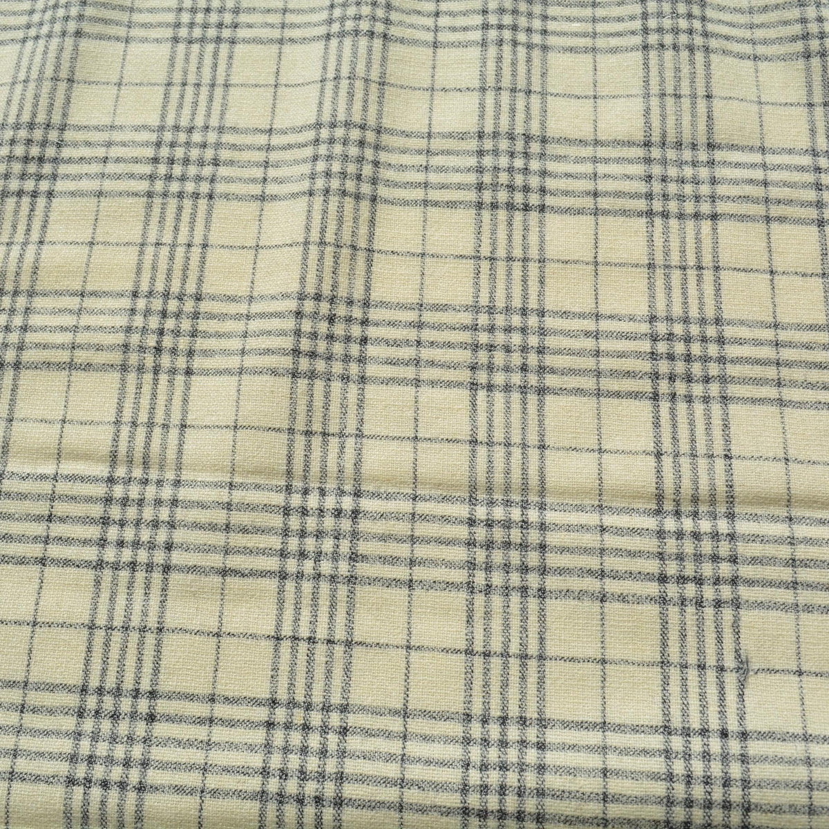 Black and white plaid | 100% wool | Wool Suiting (Plaid) | Designer Deadstock |By the Yard
