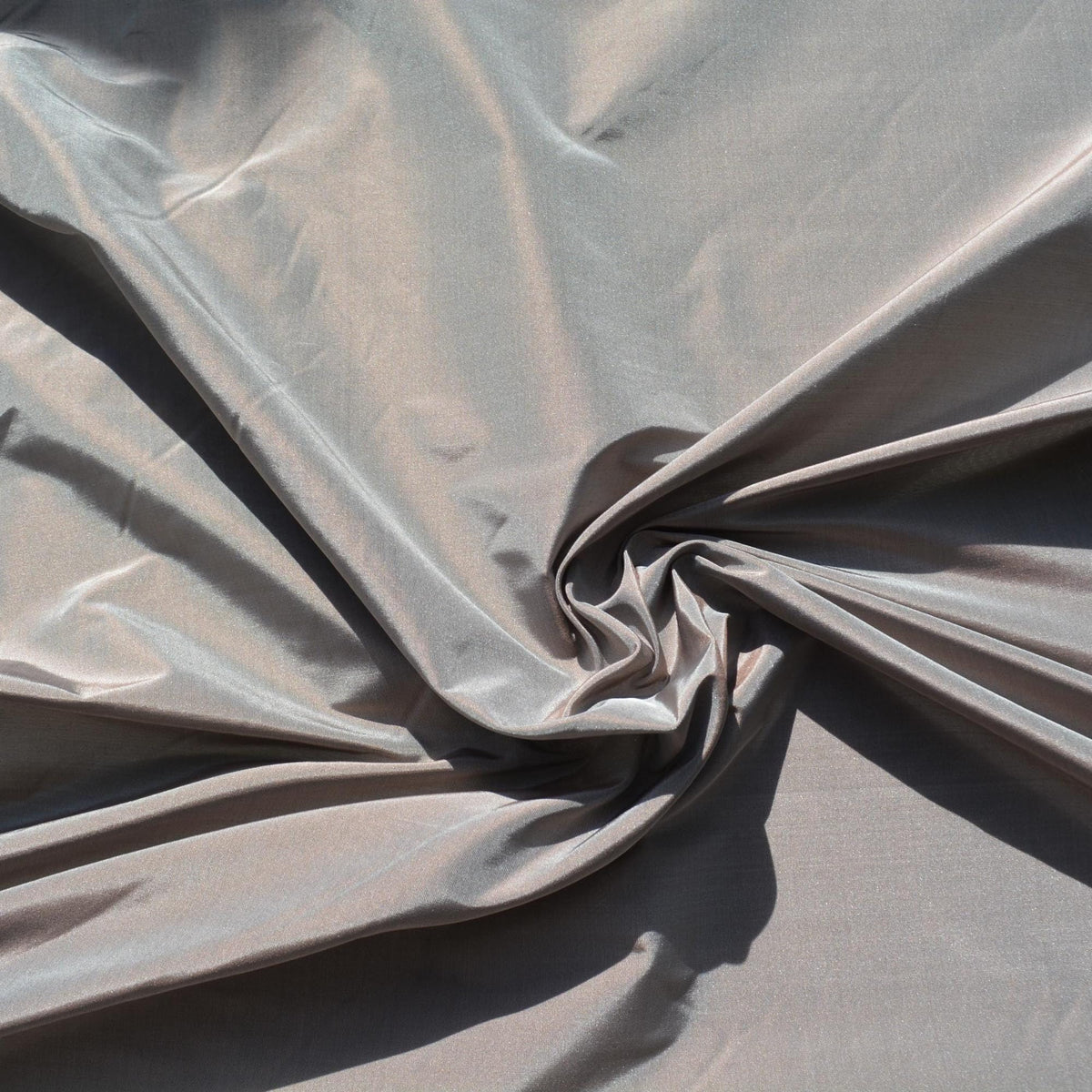 European Silk Two-Tone Taffeta Fabric | 100% Silk, 35" Wide | Iridescent Dupioni-Style for Dresses, Gowns & Décor | By t