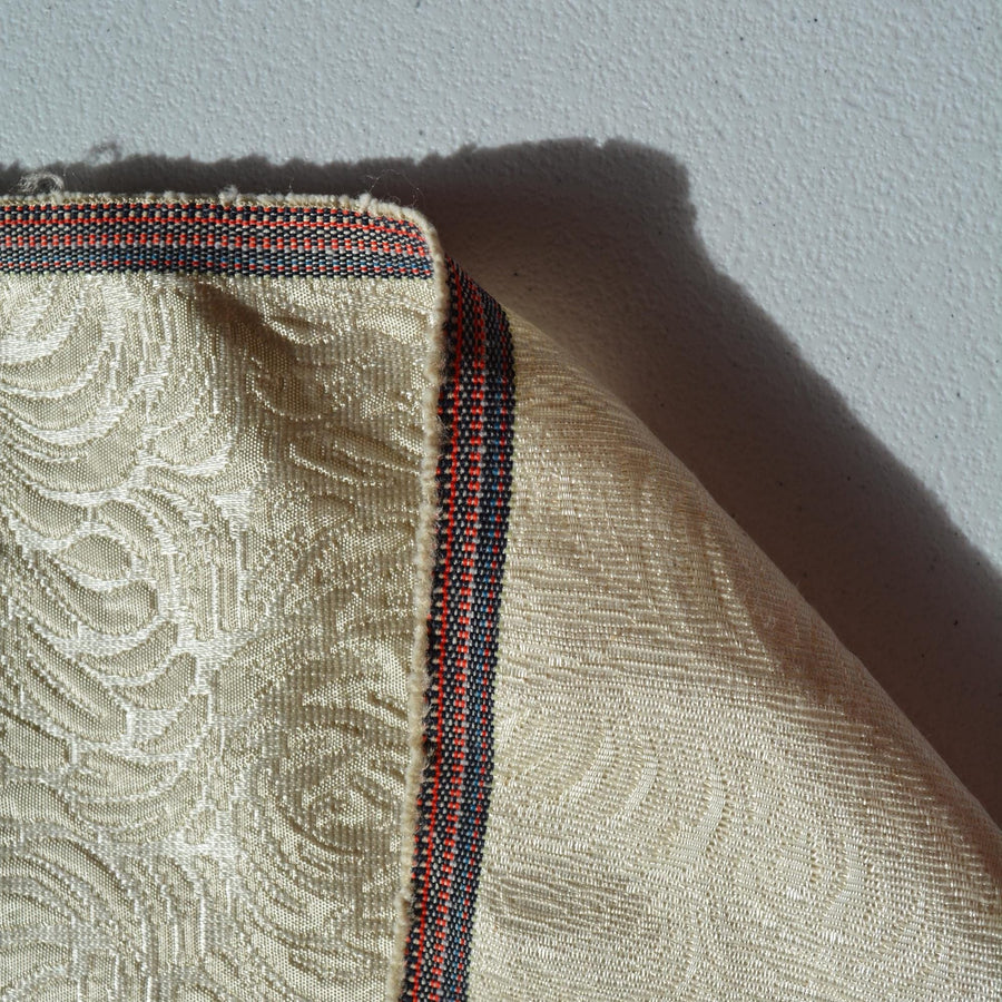 Brocade Fabric | Off-white | Upholstery Fabric & Home Decor Textile | Curtain, Drapery, Pillow | By the Yard