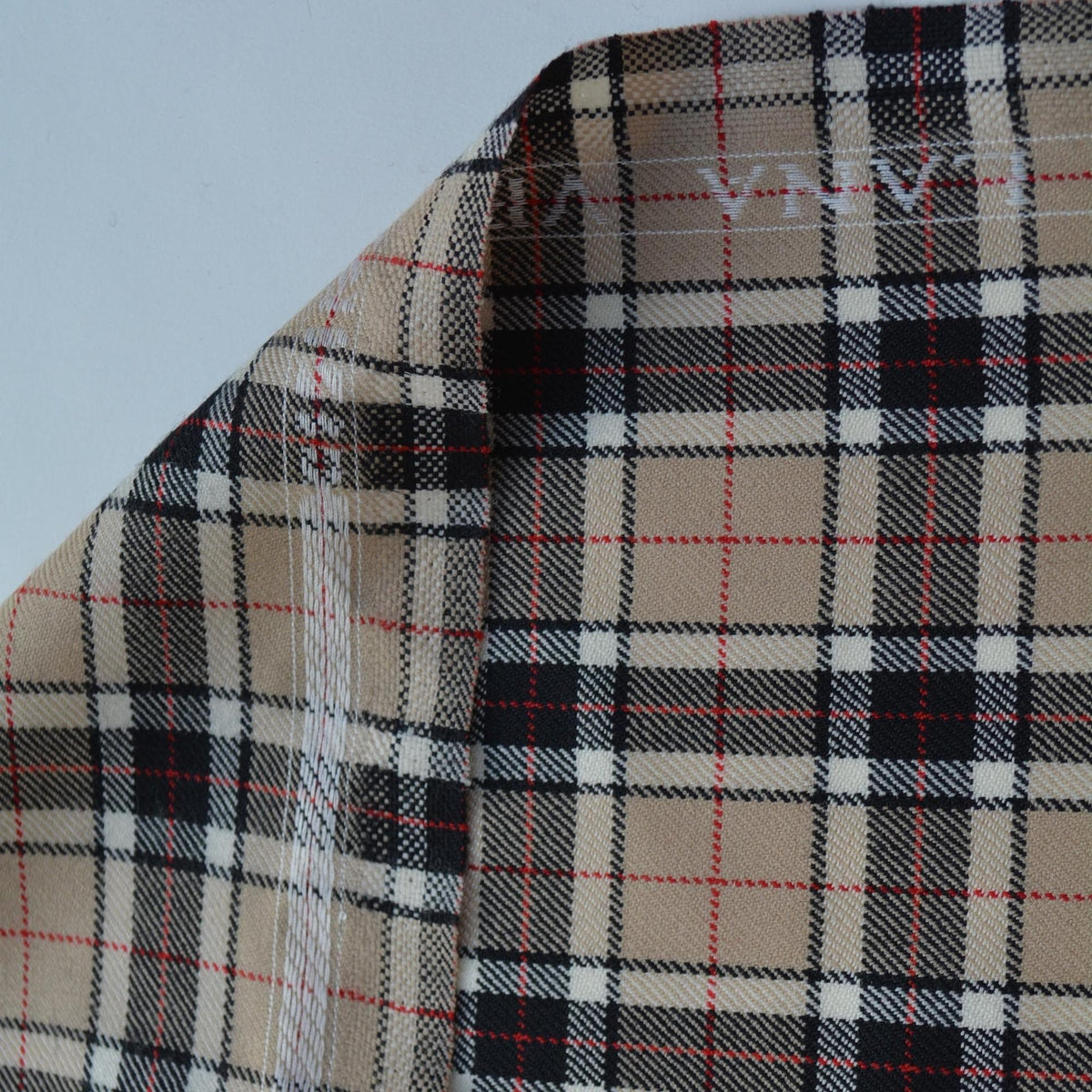 Lightweight Wool Tartan Fabric | 100% Designer Wool, 62" Wide | Luxury Suiting, Jackets, Coats, Apparel Fabric
