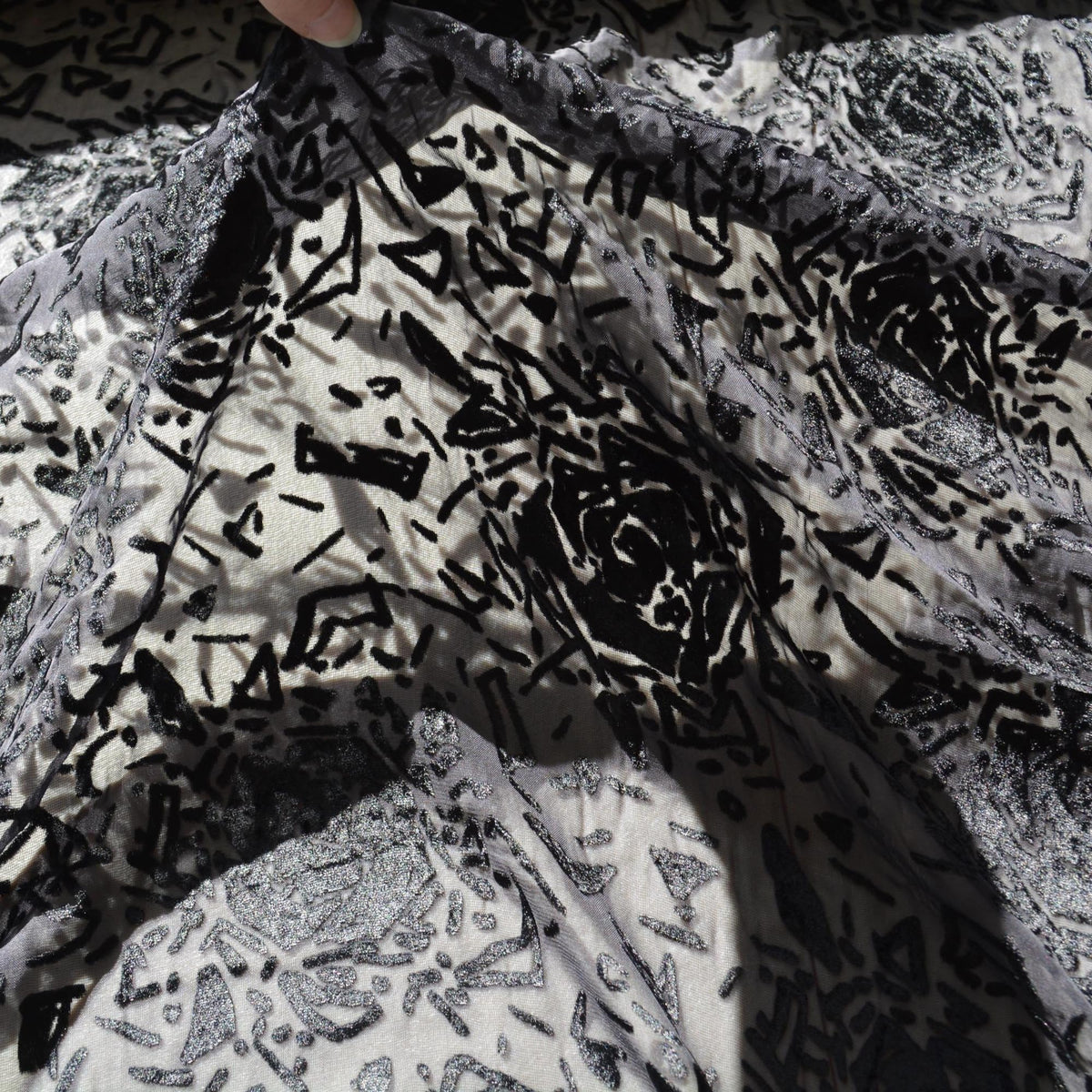 Velvet Burnout Raffaella Curiel Fabric | Designer Deadstock |By the Yard