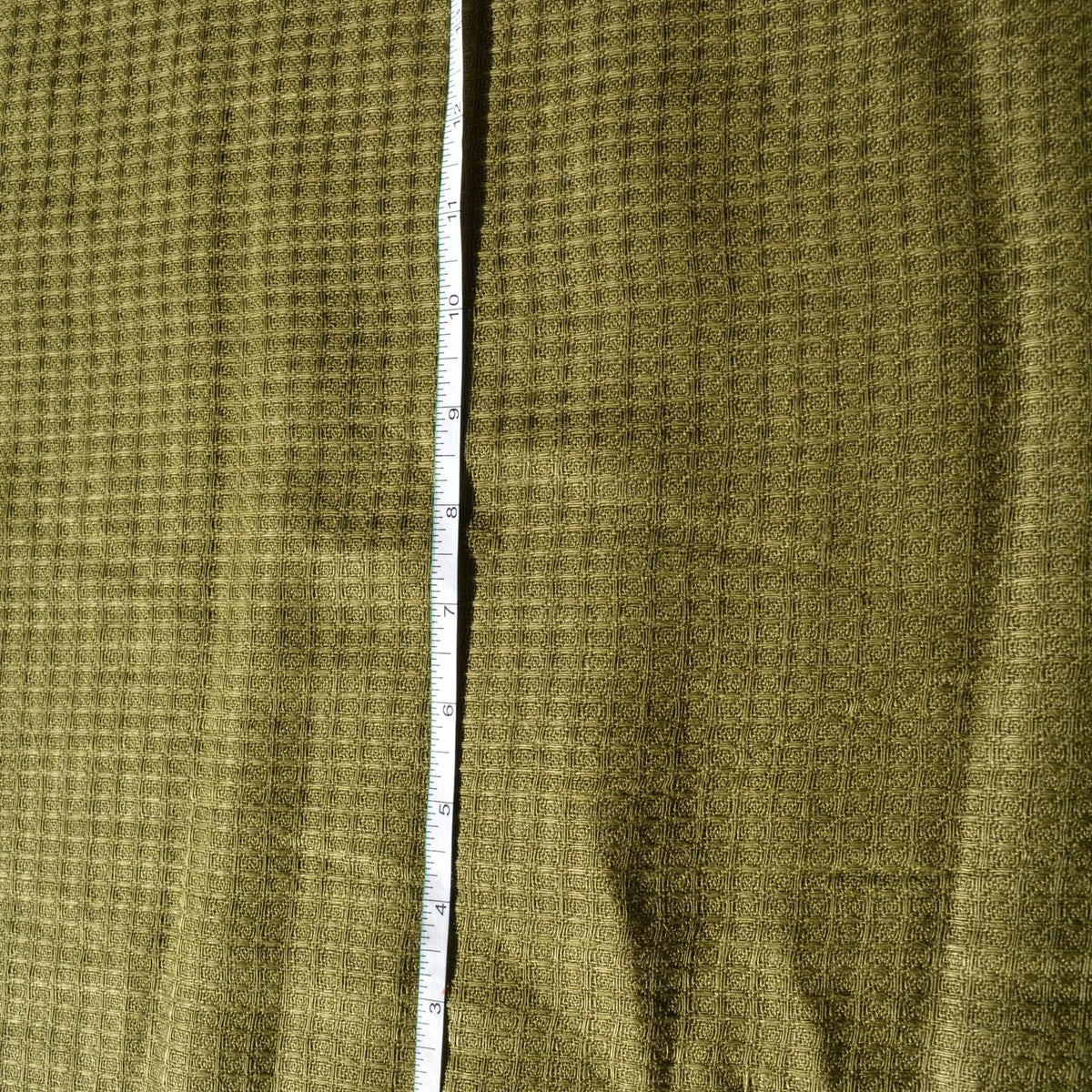 100% Linen Fabric Checkered Forest green checkered 60" Wide Dressmaking Tailoring | By the Yard