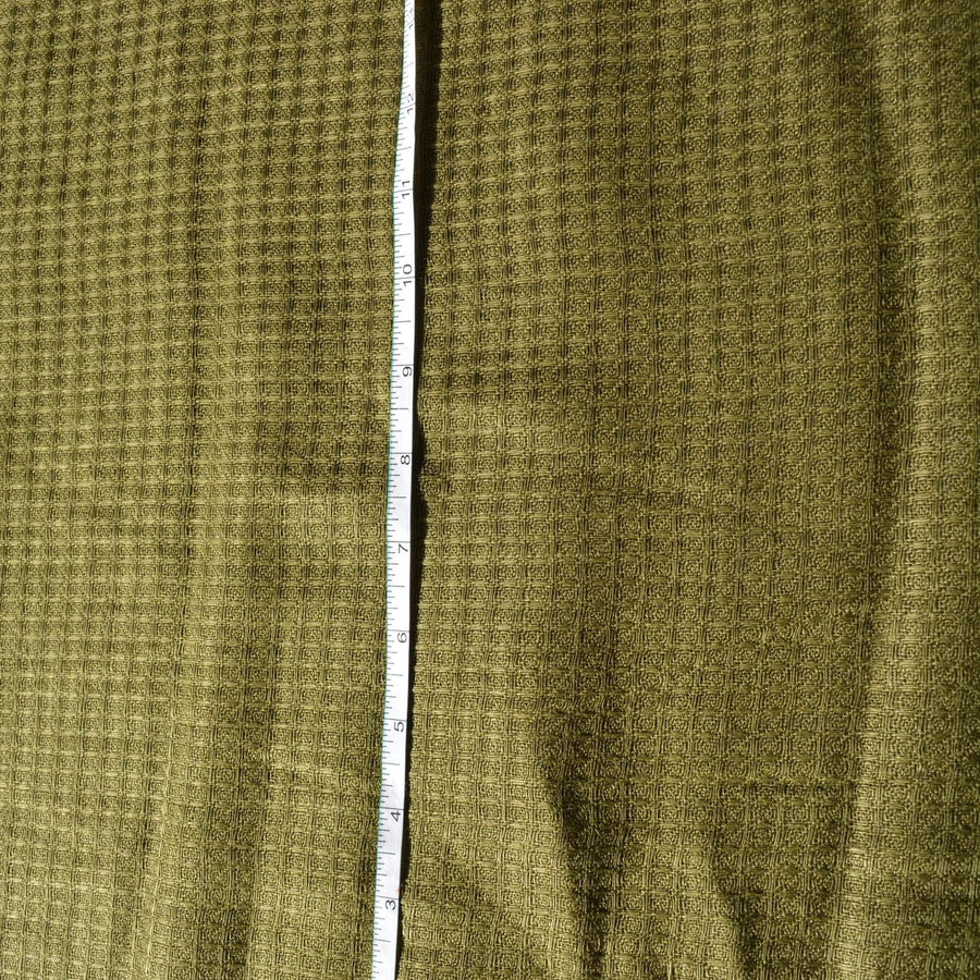 100% Linen Fabric Checkered Forest green checkered 60" Wide Dressmaking Tailoring | By the Yard