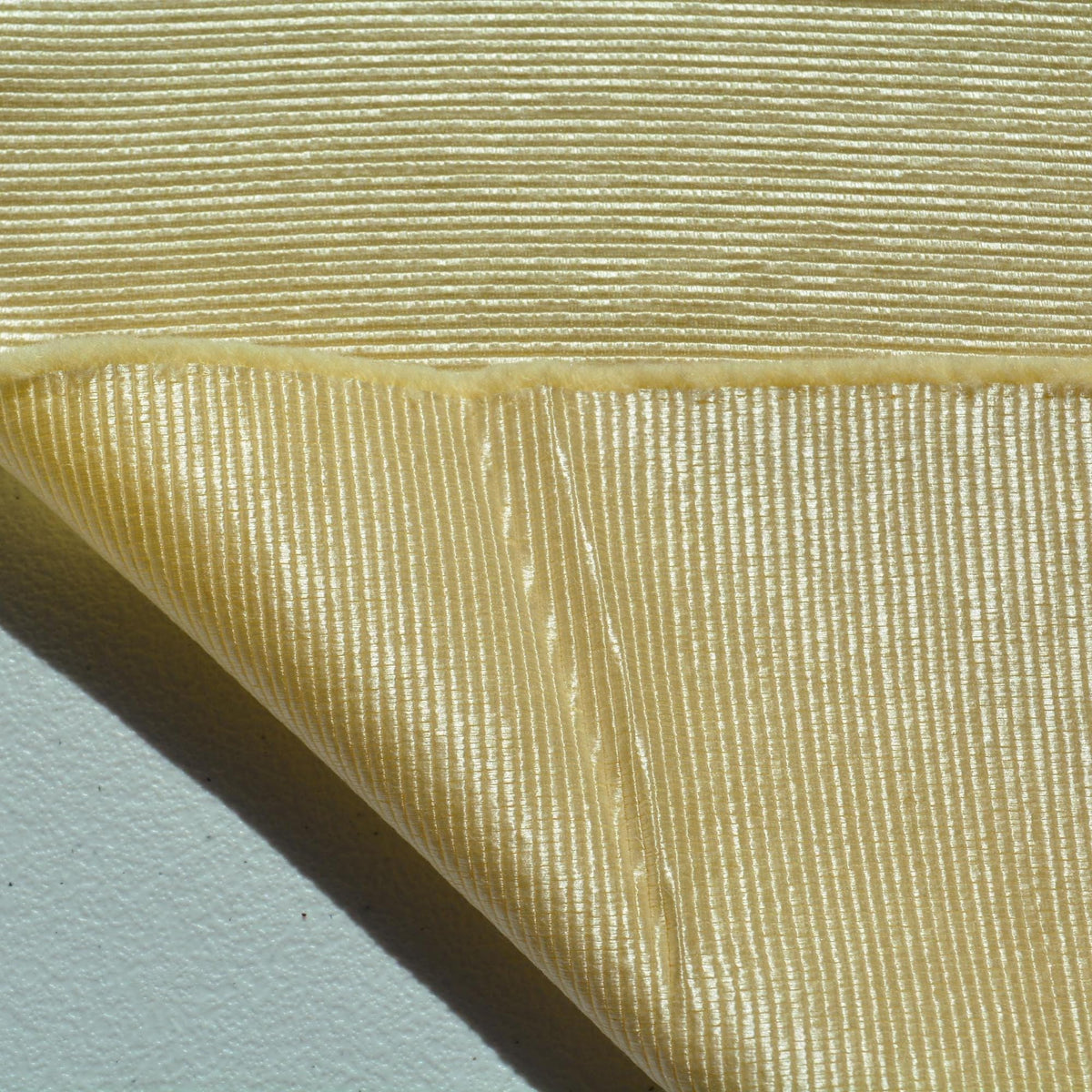 Silk Faille Fabric Cream Light Yellow Shiny Structured 56 Inch Wide | By the Yard