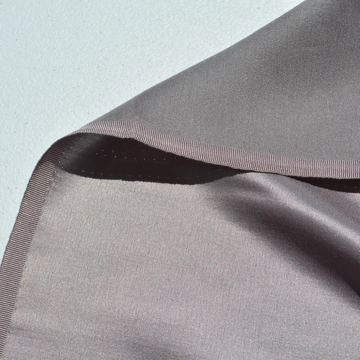 Silk Crepe Back Satin Fabric | Gray Mid-Weight Designer Deadstock | Dresses, Blouses, Special Occasion | By the Yard