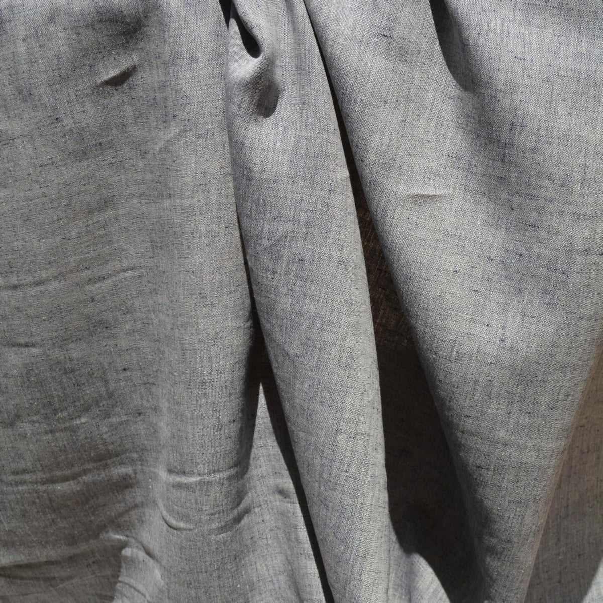 Navy & White Linen Fabric | 100% Midweight Linen Solid Weave 60" Wide | Linen Yardage for Clothing, Summer Dresses, Home