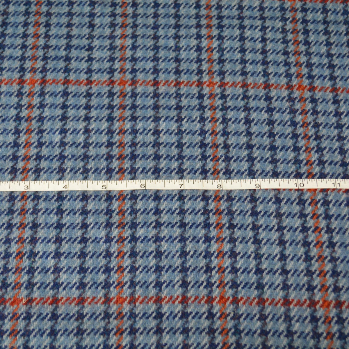 Made in Scotland Pure Wool Tweed | Red Blue Mink Chinchilla Cashmere Lambswool Windowpane Houndstooth 60.5 Inch Usable |
