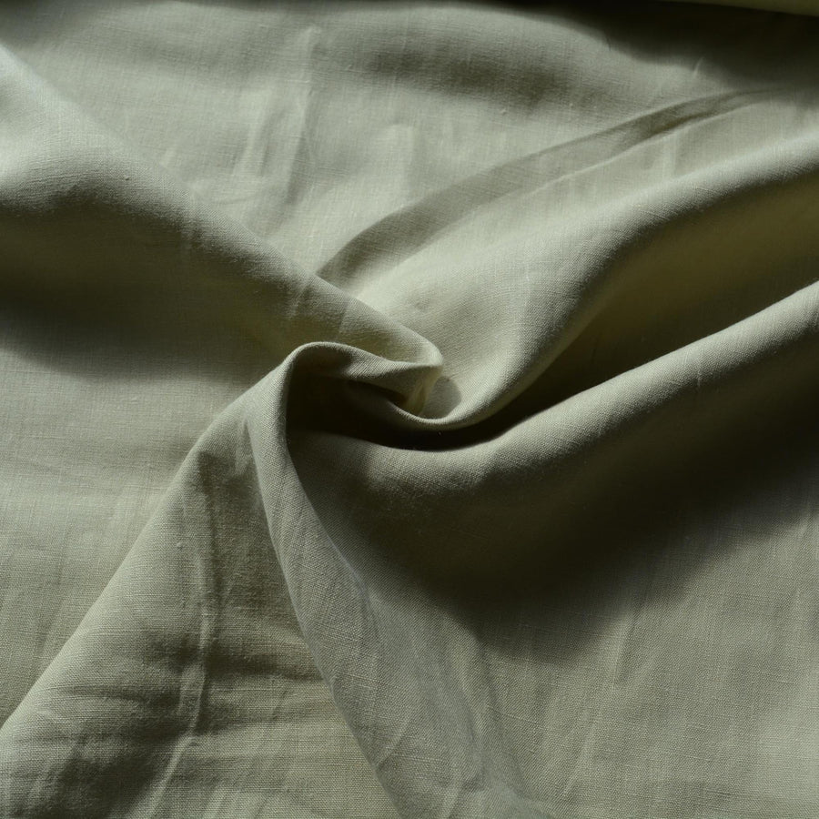 100% Linen Fabric Light green sage 60" Wide Dressmaking Tailoring | By the Yard