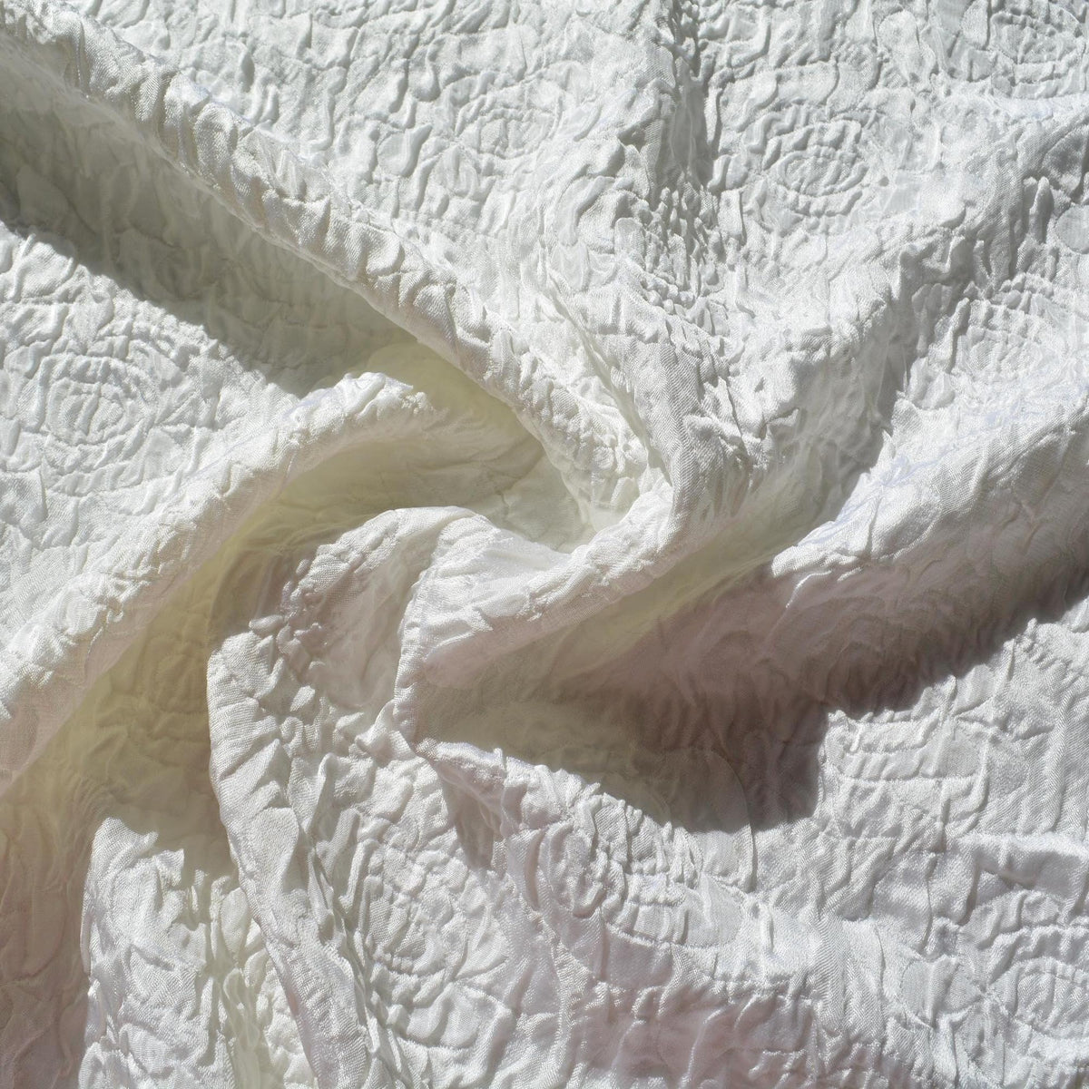 Brocade Fabric | Ivory | Upholstery Fabric & Home Decor Textile | Curtain, Drapery, Pillow | By the Yard