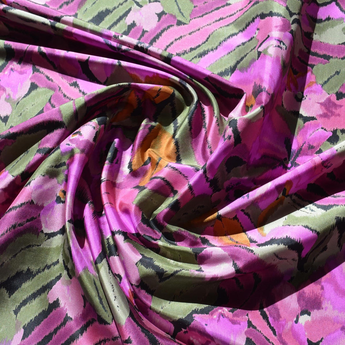 Purple Taffeta Fabric | Vintage Deadstock | By the Yard