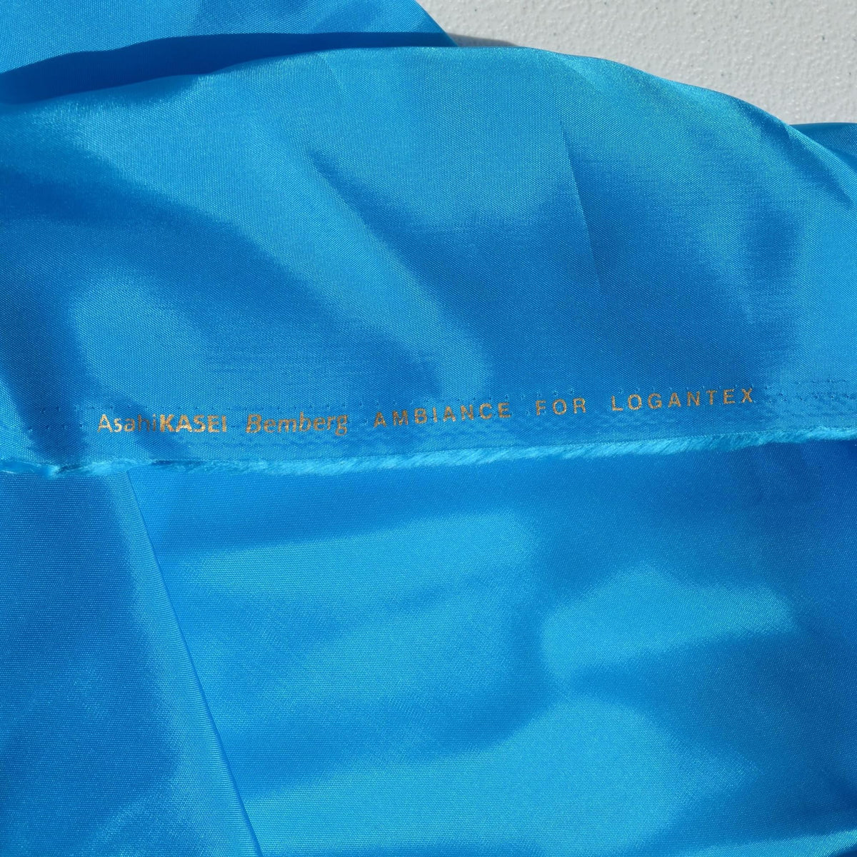 Blue 100% silk Habotai Fabric | Designer Deadstock | By the Yard