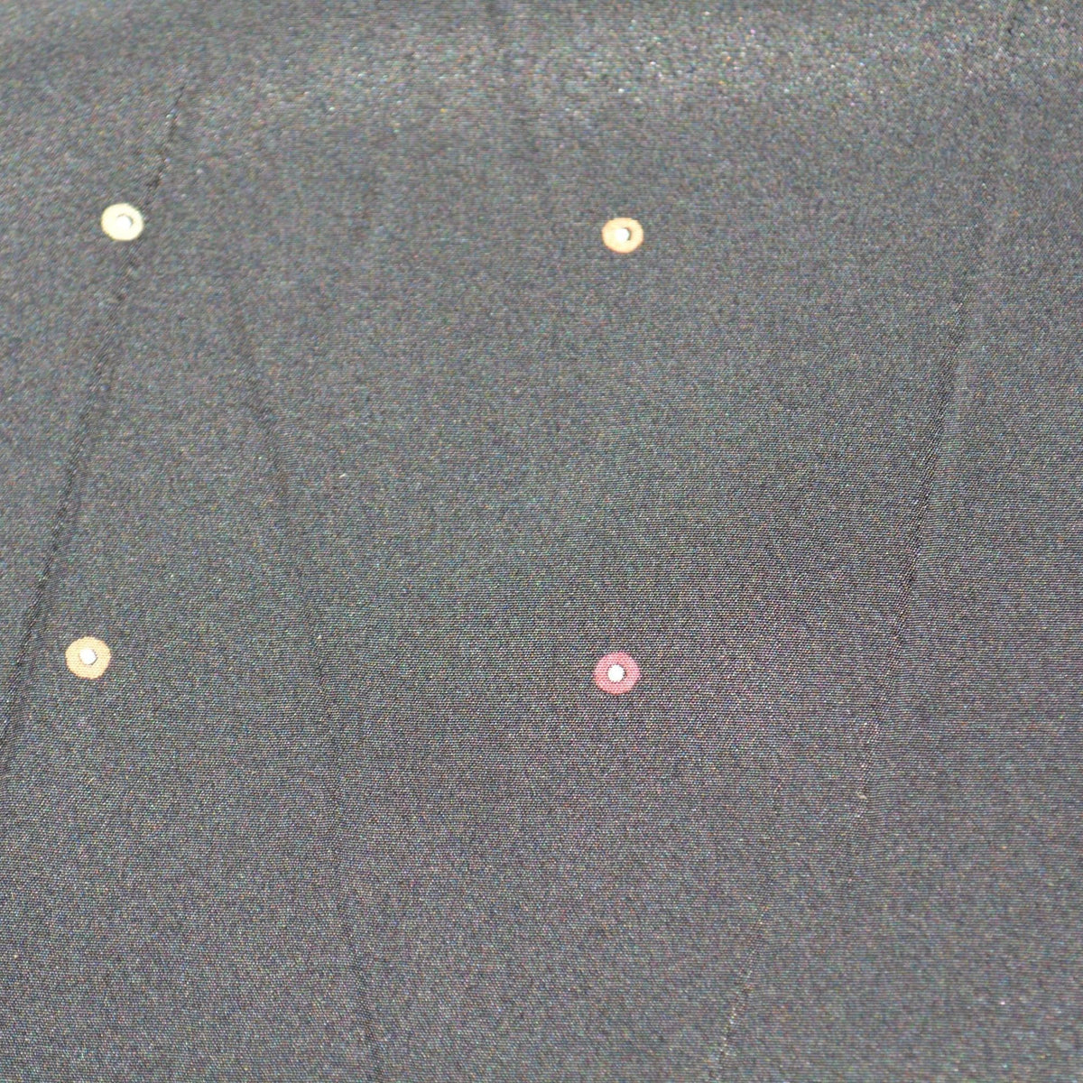Black dotted Crepe de Chine Fabric | Vintage Deadstock | By the Yard