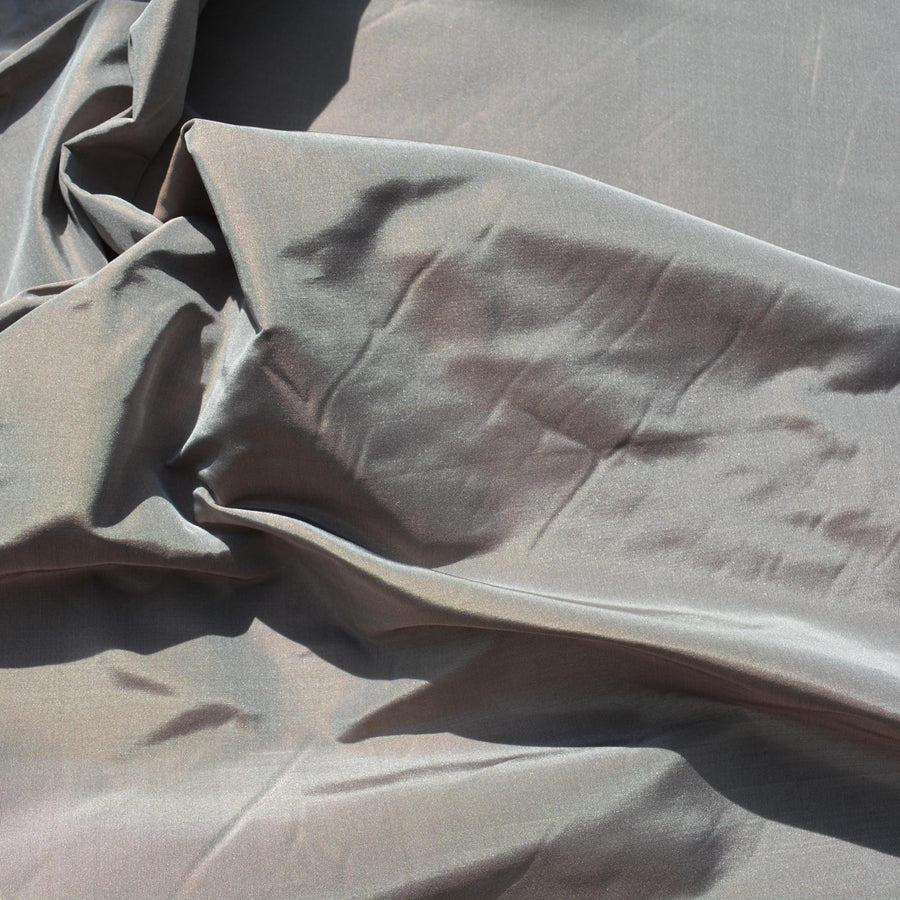 European Silk Two-Tone Taffeta Fabric | 100% Silk, 35" Wide | Iridescent Dupioni-Style for Dresses, Gowns & Décor | By the Yard