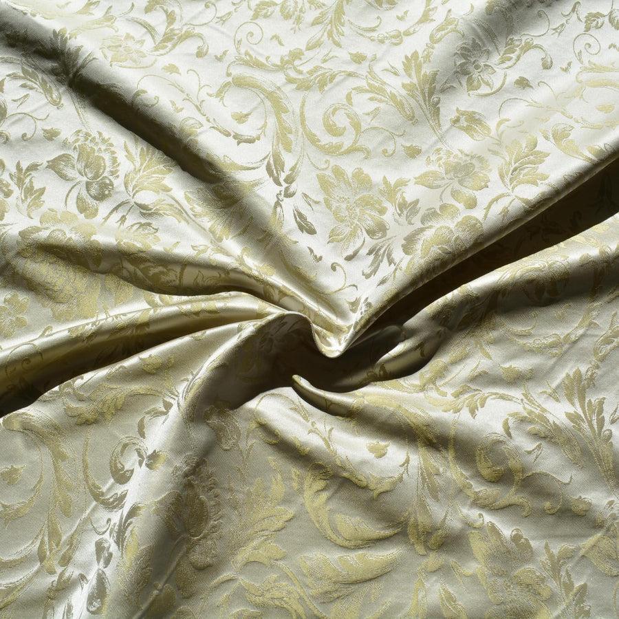 100% Silk Jacquard Fabric | Silk Double-Sided | Designer Fabric Yardage |By the Yard