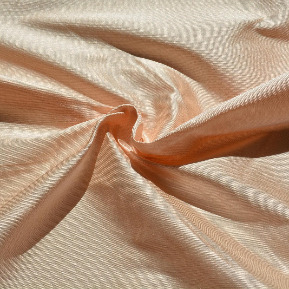 Silk Taffeta Fabric Light peach / gray Two-tone 48" Wide Luxury Fabric | By the Yard