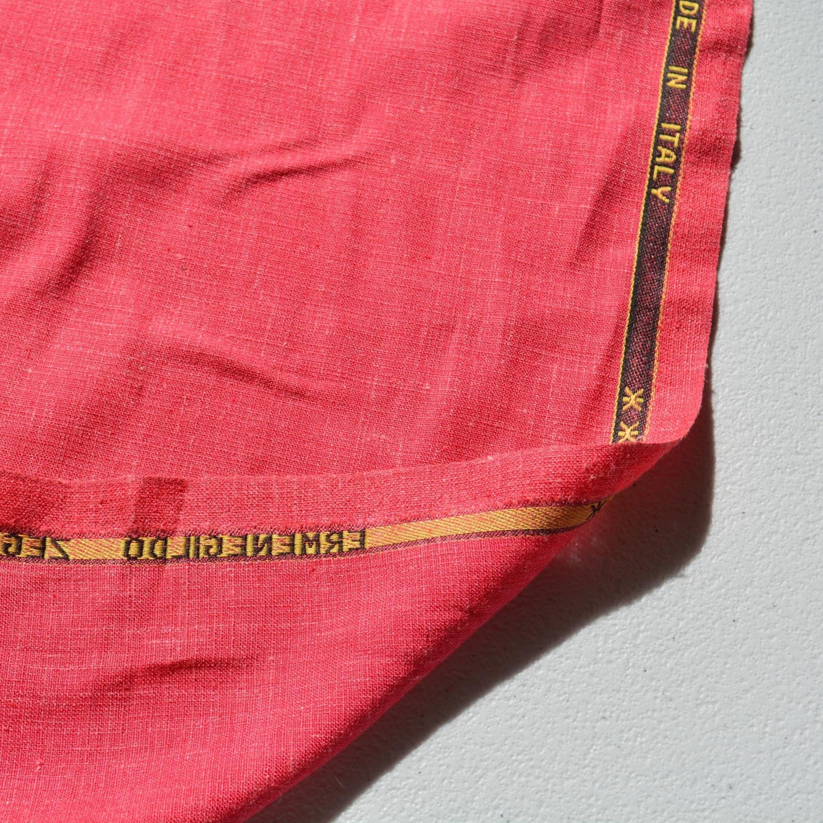 Italian Silk Linen Fabric | Pink 61" Wide Dressmaking Tailoring | By the Yard