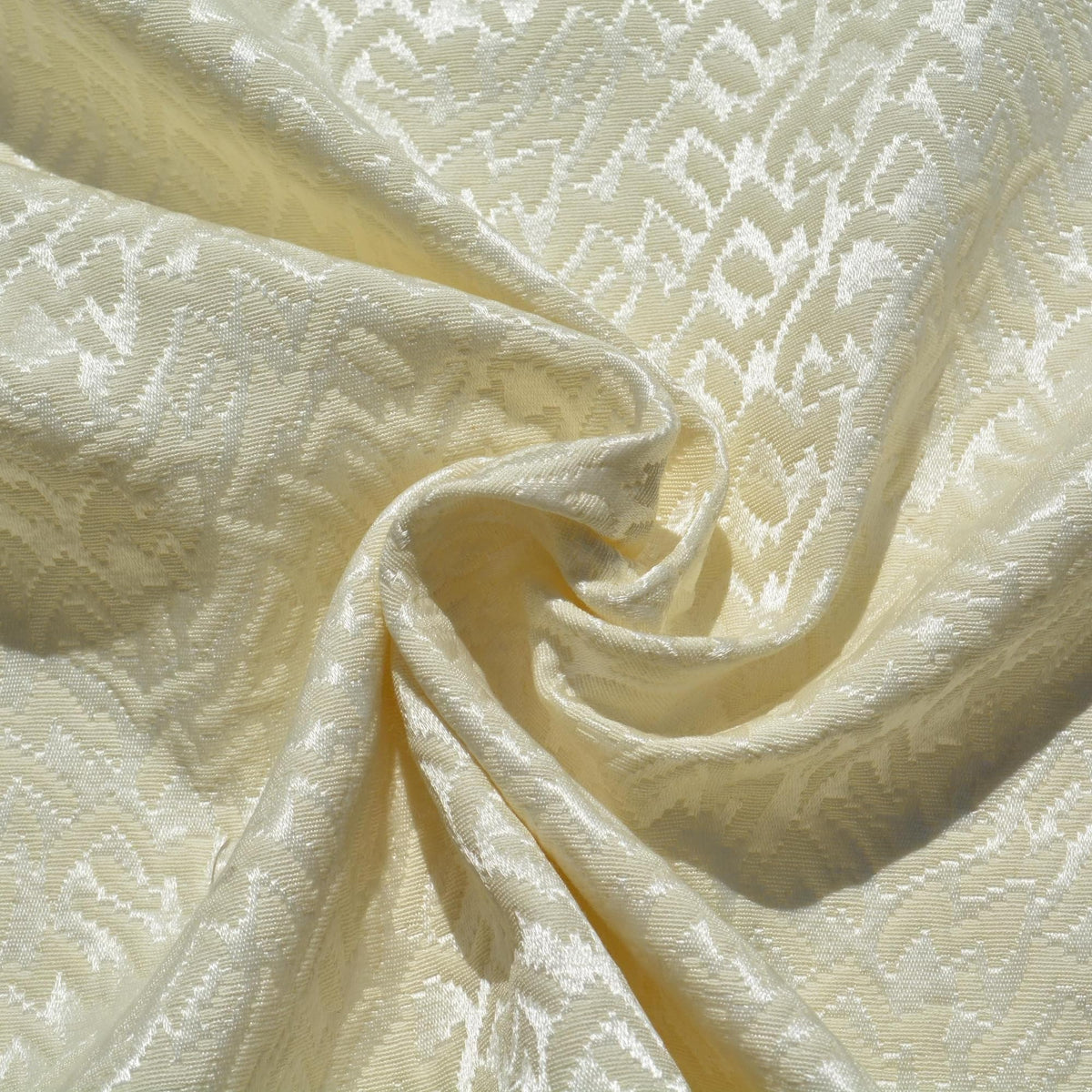 Silk Wool Brocade Fabric | Upholstery Fabric & Home Decor Textile | Curtain, Drapery, Pillow | By the Yard