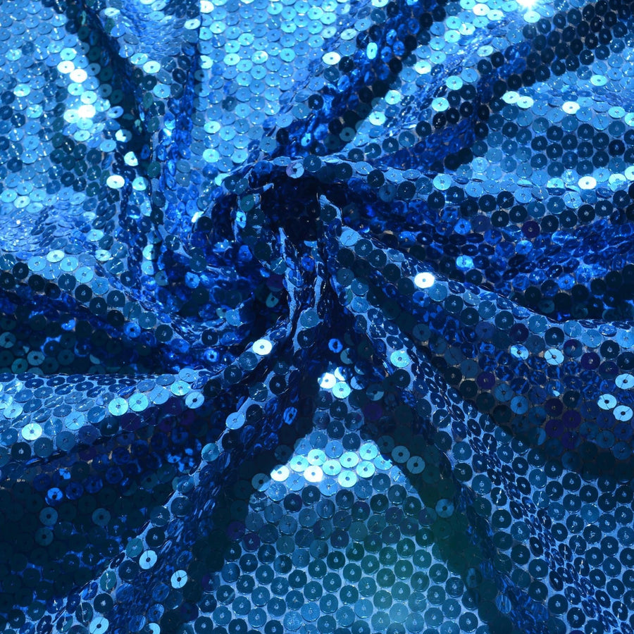 Blue Sequin fabric 36" Wide Luxury Fabric Sewing | By the Yard