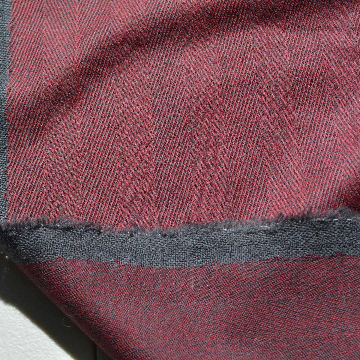 Herringbone wool Fabric | Herringbone Twill | Designer Deadstock | By the Yard