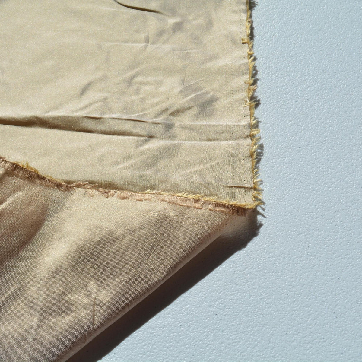 Silk Taffeta Fabric Muted gold and mauve Two-tone 59" Wide Luxury Fabric | By the Yard