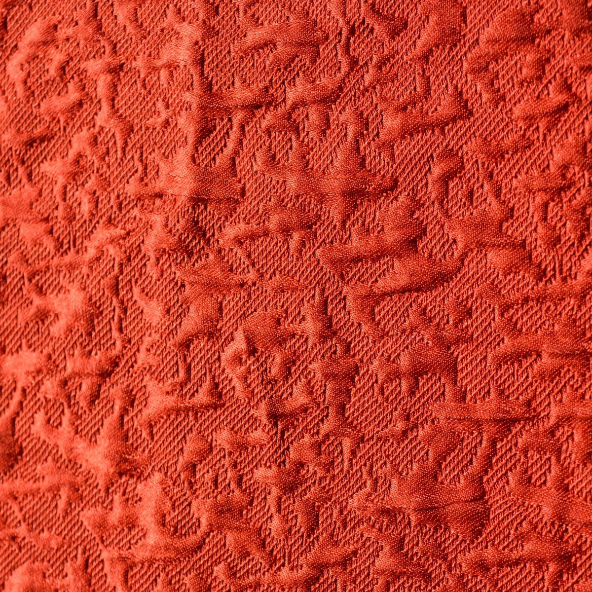 Italian Silk Wool Blend Fabric Red Textured Designer Textile | By the Yard