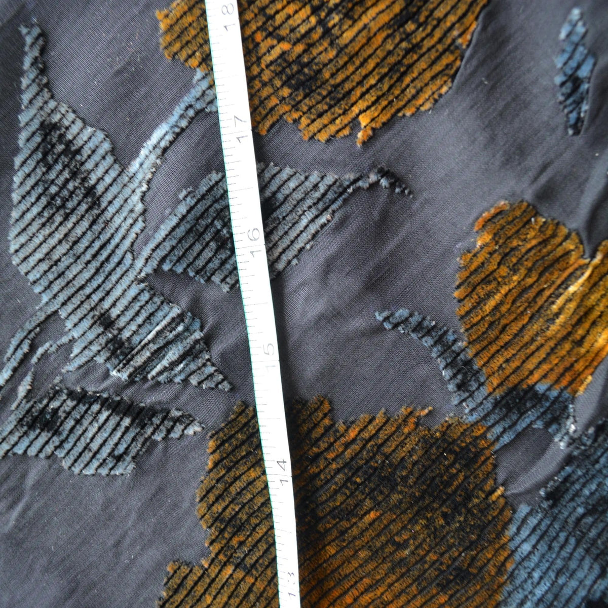 Italian Silk Chiffon Burnout Velvet Floral Haute Couture | By the Yard
