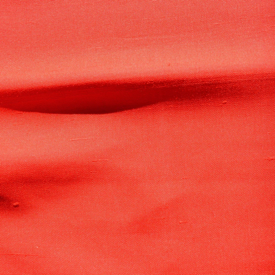 Silk Dupioni Fabric Red 45" Wide Luxury Fabric | By the Yard