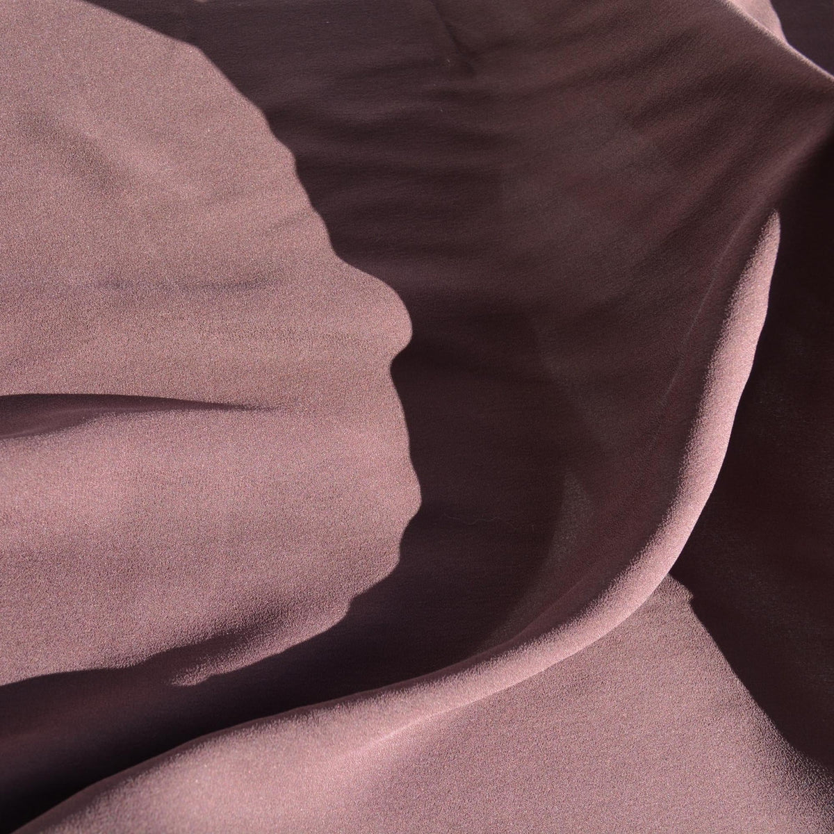 Silk Georgette Fabric | Brown | Luxury Designer Textile |By the Yard