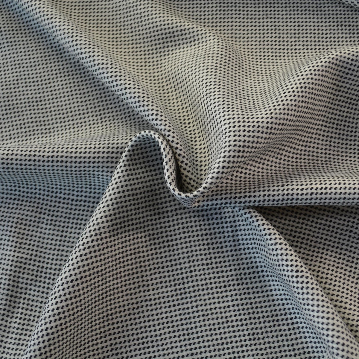 European Pure Wool Tweed | Black and white Coating, Upholstery | Vintage Deadstock Designer Fabric Yardage |By the Yard