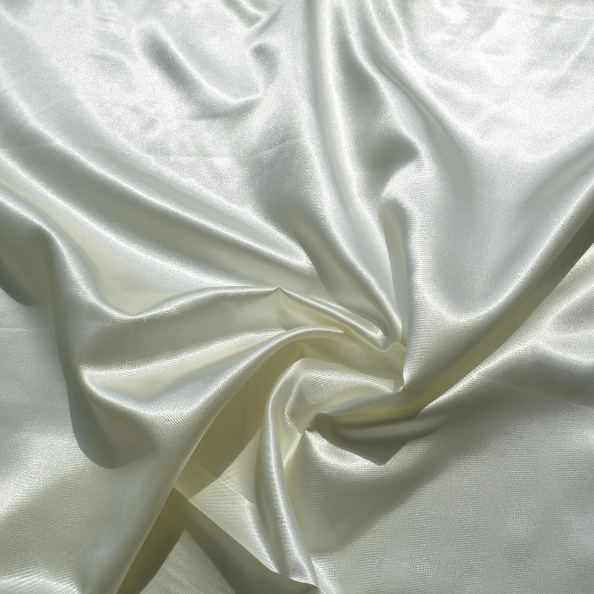 White Satin Fabric | Designer Deadstock | By the Yard