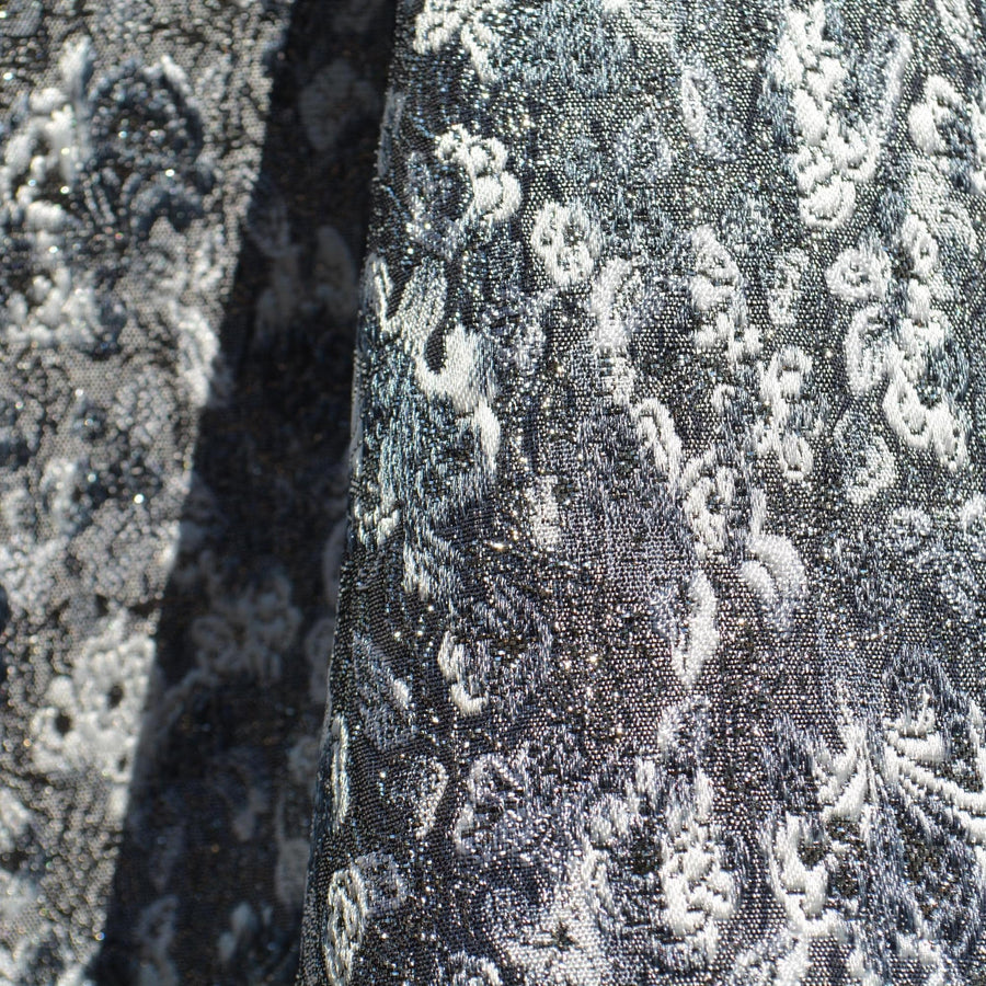 Heavyweight Wool Floral Brocade Fabric | Upholstery Fabric & Home Decor Textile | Curtain, Drapery, Pillow | By the Yard