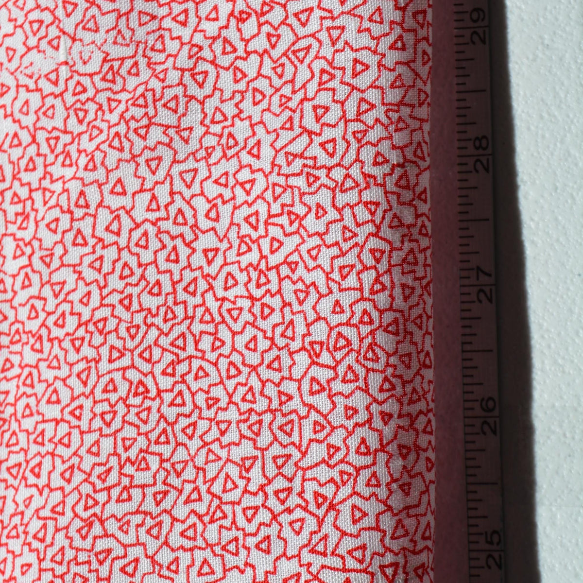 Cotton Floral Fabric | Red and white | Designer Yardage |By the Yard