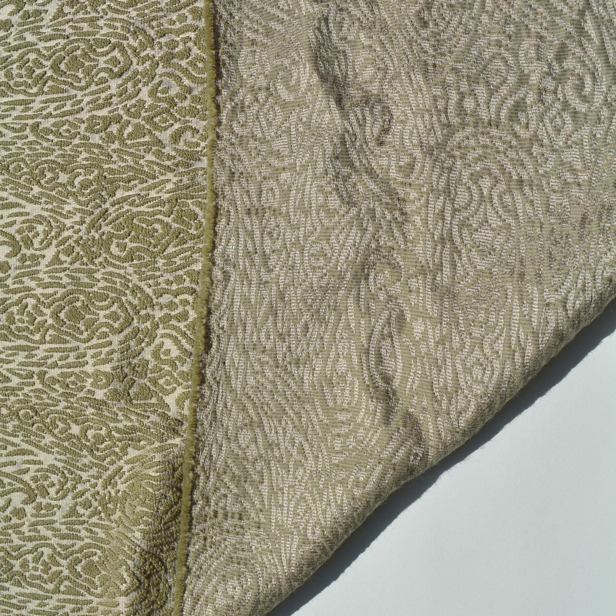 Winter Silk Brocade Fabric | Silk and Wool | Upholstery Fabric & Home Decor Textile | Curtain, Drapery, Pillow | By the 