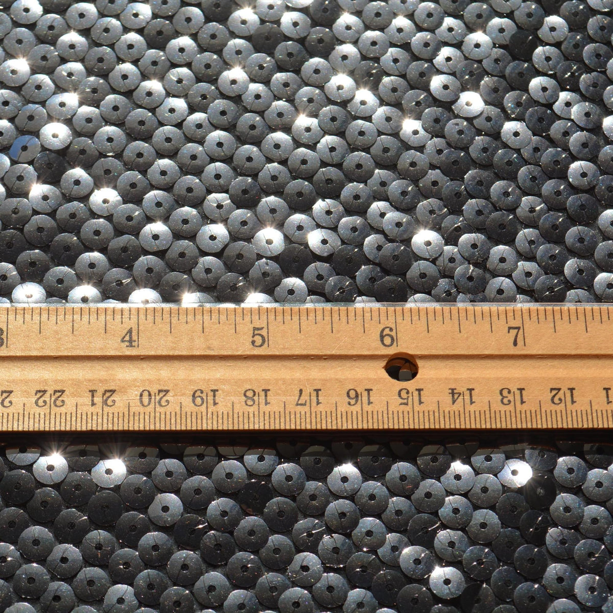 Black and silver sequined Sequined Fabric Fabric | Designer Deadstock Yardage |By the Yard
