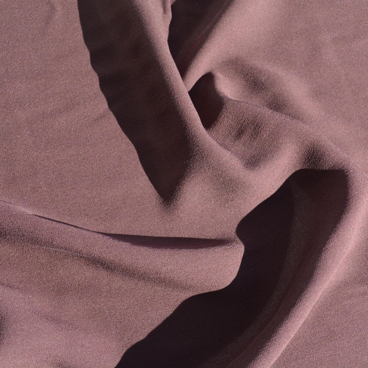 Silk Georgette Fabric | Brown | Luxury Designer Textile |By the Yard