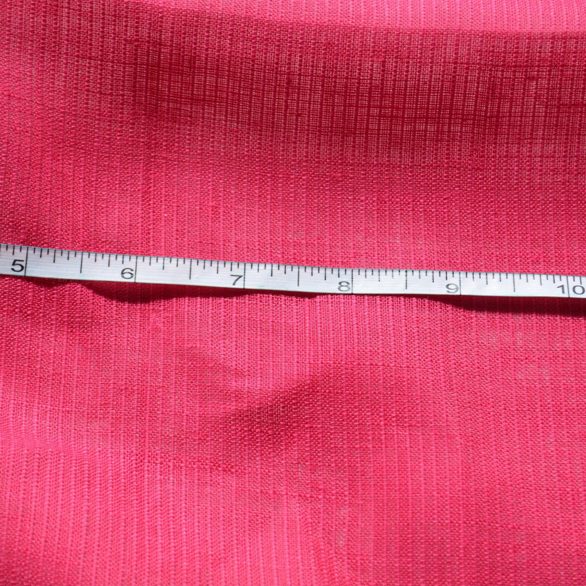 100% Linen Fabric Striped Bright pink striped 35" Wide Dressmaking Tailoring | By the Yard