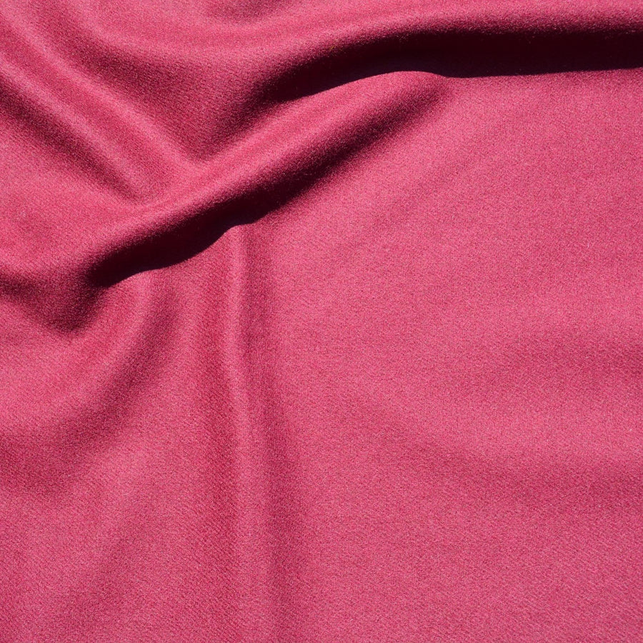 Wool Gabardine Heavyweight Fabric | Dark Red / Purple | Coating Upholstery Sewing Fabric |By the Yard