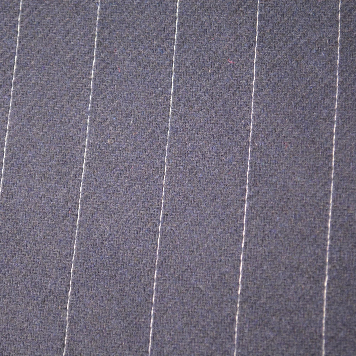 European Pure Wool | Navy Striped Wool Midweight Suiting Fabric 62 Inch Wide | By the Yard