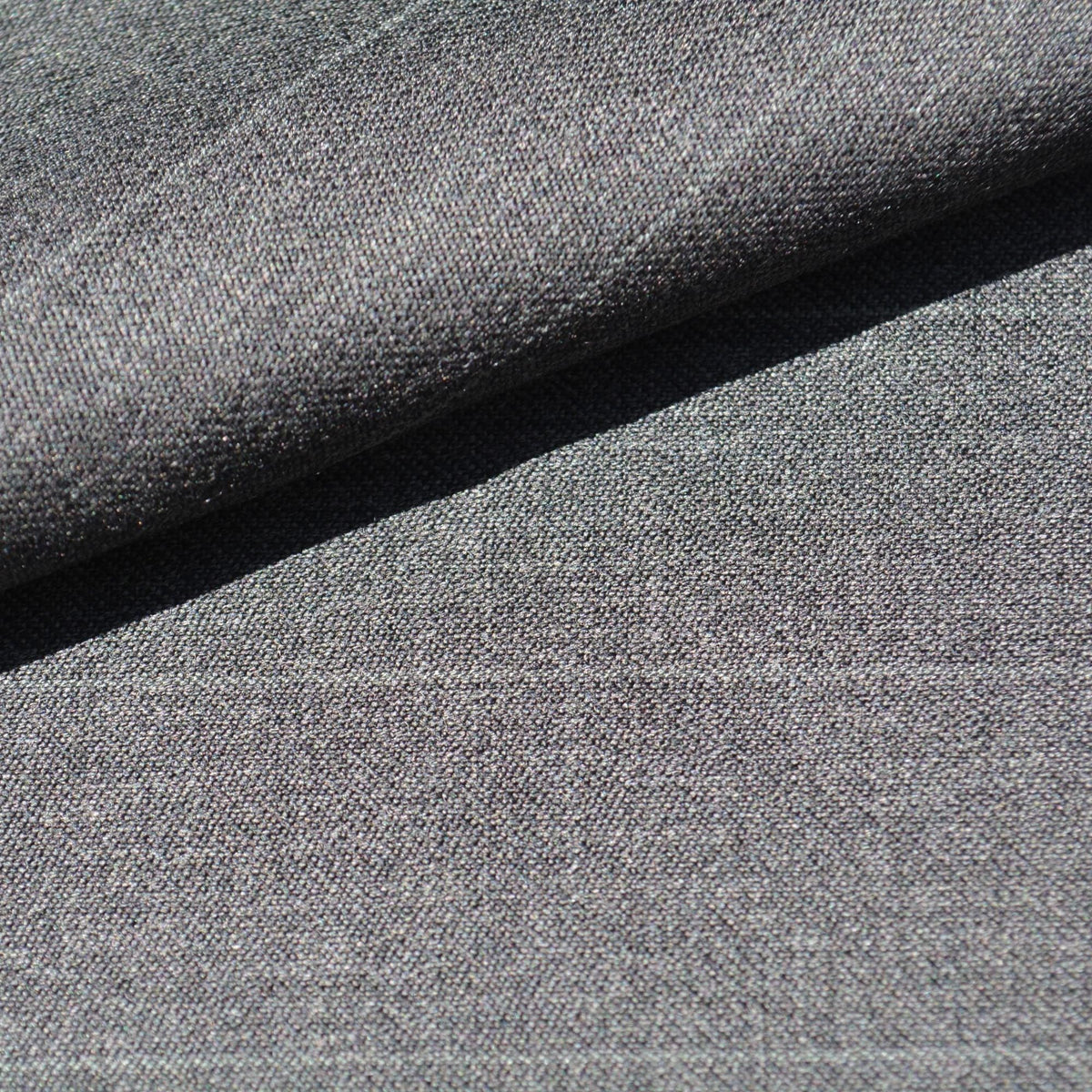 British Cashmere Super 120s Wool Suiting Fabric | Grey with stripes | Made In England | By the Yard