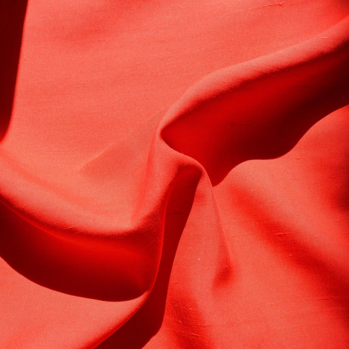 Silk Dupioni Fabric Red 45" Wide Luxury Fabric | By the Yard