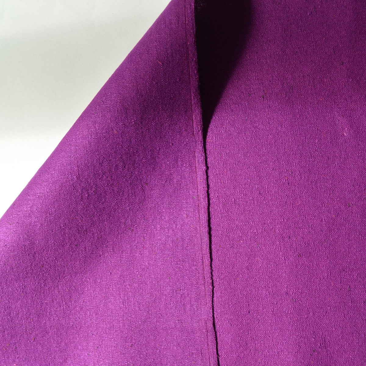 Silk Noil Fabric | 100% Raw Silk Striped Weave, 35.5" Wide | Natural Sustainable Apparel & Sewing Fabric